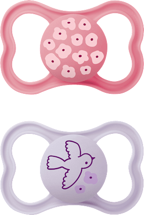 Schnuller Supreme Silikon, pink/lila, ab 16 Monate mam