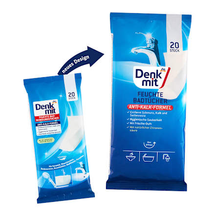 Vlhčené utierky na kúpeľne Denkmit