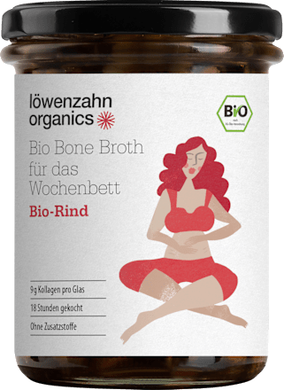 Brühe aus Rind für das Wochenbett Löwenzahn Organics