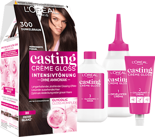 Intensivtönung 300 Dunkelbraun L'ORÉAL PARiS CASTING Crème Gloss