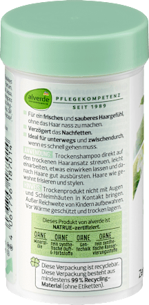 Suchý šampón v prášku s bio medovkou alverde NATURKOSMETIK