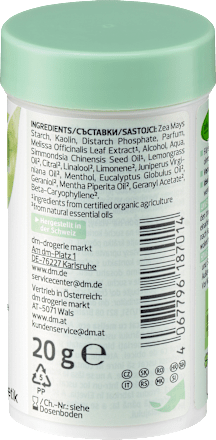 suchý šampon na vlasy Meduňka alverde NATURKOSMETIK