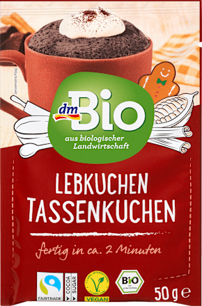 Bio csokis puszedli bögrés süteménykeverék dmBio