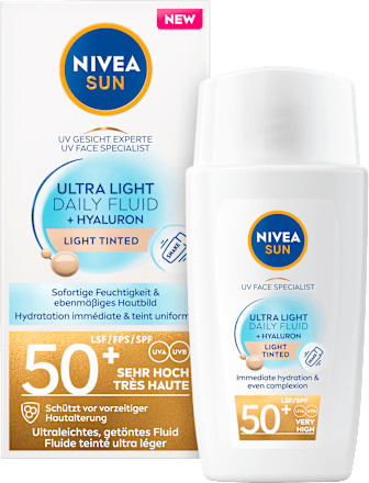Sonnenfluid Gesicht Ultra light getönt NIVEA SUN