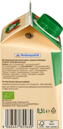 Direktsaft Gemüse dmBio
