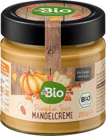 Brotaufstrich, Mandelcreme Pumpkin Spice dmBio