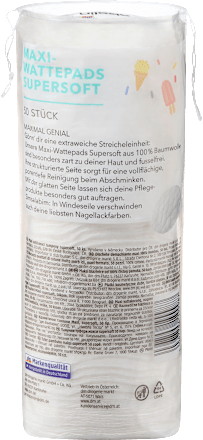 Maxi vattakorong Supersoft, 100% pamutból ebelin