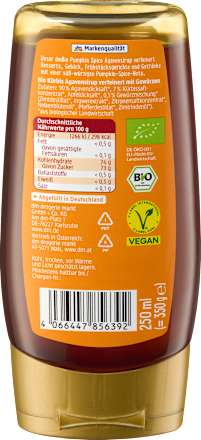 Agavensirup Pumpkin Spice dmBio