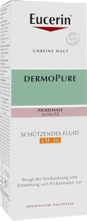 Eucerin Unreine Haut Dermo Pure schützendes Fluid Pickelmale Schutz LSF 30 Eucerin