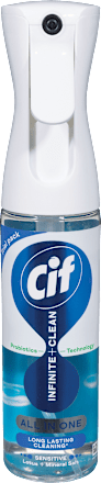 Večnamensko čistilo v spreju Infinite + Clean s probiotiki Sensitive Lotus + Mineral Salt Cif