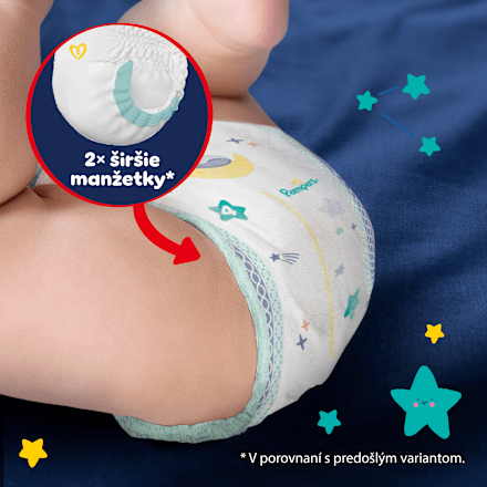 Plienkové nohavičky nočné veľ. 4 (9 - 15 kg) Pampers