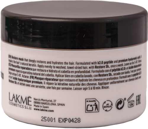 RECOVER k2.0 BOND-BUILDING maska za oštećenu kosu LAKME