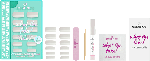Künstliche Nägel Set  What The Fake! 04 Bare White essence