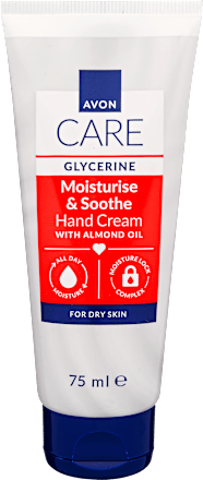 Hidratáló és bőrsimító kézkrém Care Glycerine Hand Cream with Almond Oil AVON