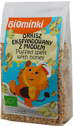Orkisz ekspandowany z miodem BIO Biominki