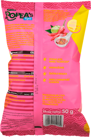 Chrupki z soczewicy o smaku Sweet Chilli&Lime LOOPEA's