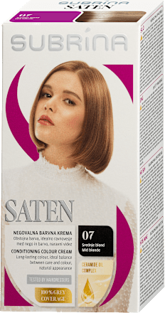 Saten barva za lase 07 Srednje Blond SUBRiNA