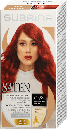 Saten barva za lase 745/8 Kraljevsko Rdeča SUBRiNA