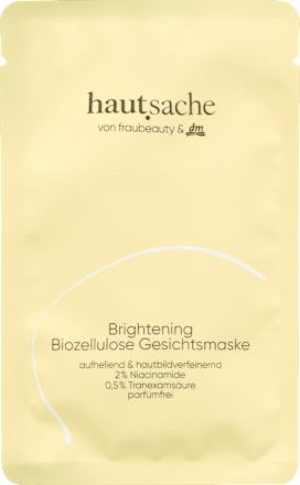 Tuchmaske Gesichtsmaske Brightening Biozellulose hautsache