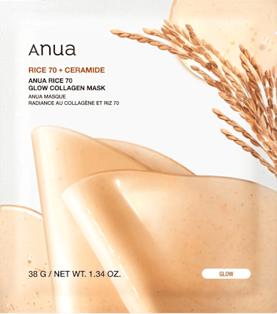 pleťová maska Rice 70 Collagen + Ceramide Anua