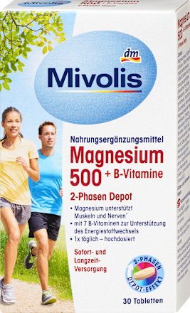 Magnesium 500 + B-Vitamine Mivolis
