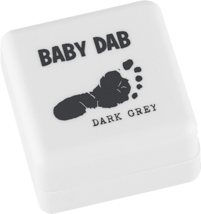 barva šedá na otisky rukou a nohou BABY DAB