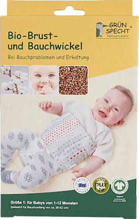 Brust-und Bauchwickel, Gr. 1 (1-12 Monate)  Grünspecht