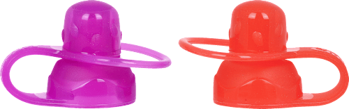 pítko na kapsičky červená + růžová ChooMee