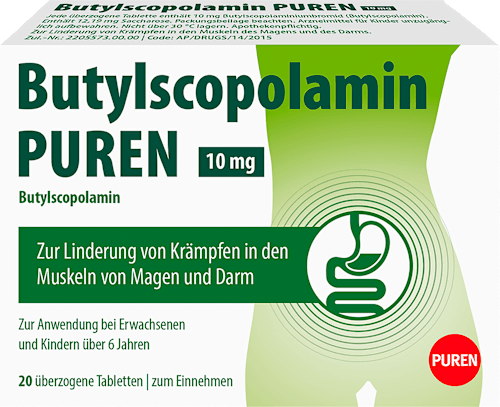 Butylscopolamin PUREN 10 mg überzogene Tabletten PUREN