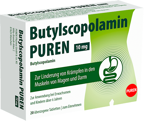 Butylscopolamin PUREN 10 mg überzogene Tabletten PUREN