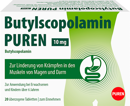 Butylscopolamin PUREN 10 mg überzogene Tabletten PUREN