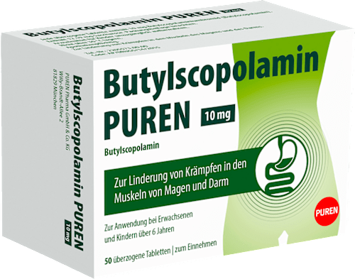 Butylscopolamin PUREN 10 mg überzogene Tabletten PUREN
