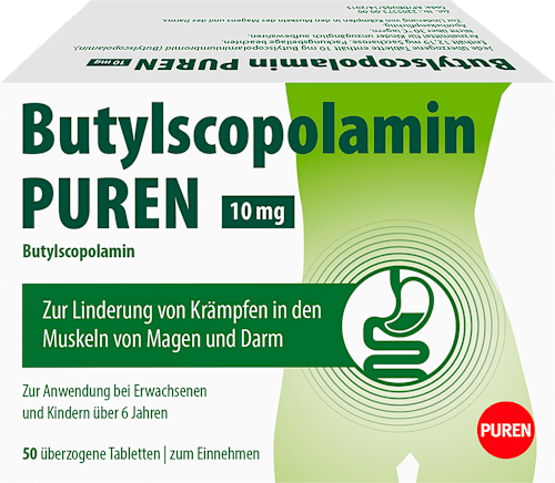 Butylscopolamin PUREN 10 mg überzogene Tabletten PUREN