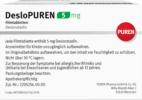 DesloPUREN 5 mg Filmtabletten PUREN