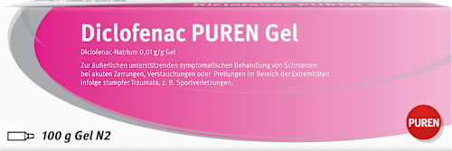 Diclofenac PUREN Gel Diclofenac-Natrium 0,01 g/g Gel PUREN
