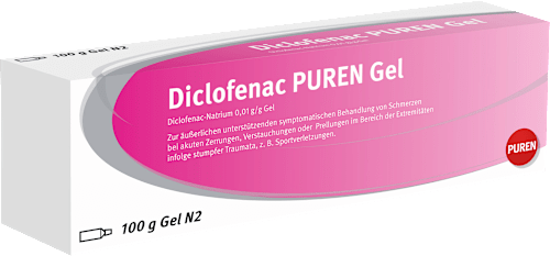 Diclofenac PUREN Gel Diclofenac-Natrium 0,01 g/g Gel PUREN