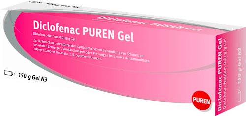 Diclofenac PUREN Gel Diclofenac-Natrium 0,01 g/g Gel PUREN