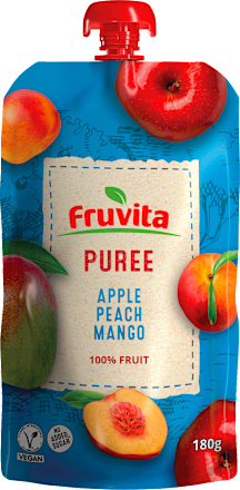 Voćni pire - jabuka, breskva i mango Fruvita
