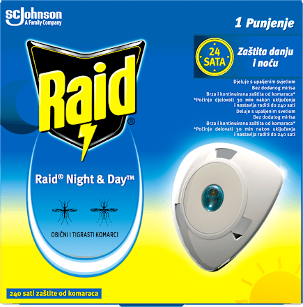 Night & Day refill za električni aparatić Raid