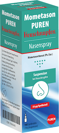 Mometason PUREN Heuschnupfen 50µg/Sprühstoß Nasenspray, 140 Sprühstöße PUREN