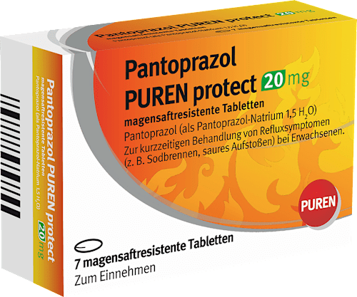Pantoprazol PUREN protect 20 mg magensaftresistente Tabletten PUREN