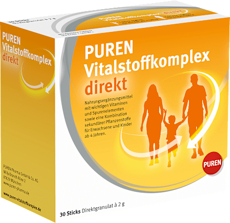 PUREN Vitalstoffkomplex direkt Direktgranulat Sticks à 2g 30 St PUREN
