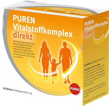 PUREN Vitalstoffkomplex direkt Direktgranulat Sticks à 2g 30 St PUREN