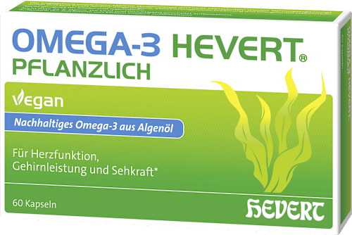 Omega-3 Hevert pflanzlich Kapseln 60 St HEVERT