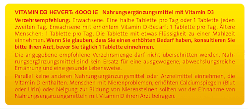 Vitamin D3 Hevert 4000 IE Tabletten 30 St HEVERT
