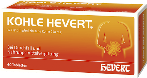 Kohle Hevert 250 mg Tabletten HEVERT