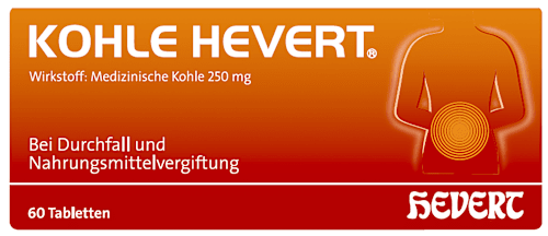 Kohle Hevert 250 mg Tabletten HEVERT