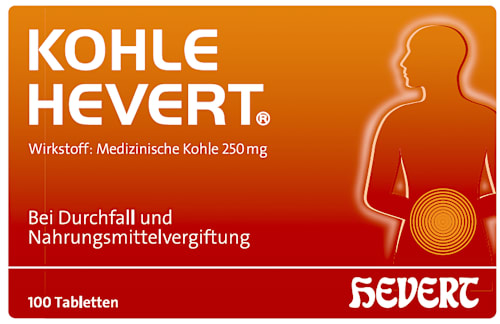 Kohle Hevert 250 mg Tabletten HEVERT