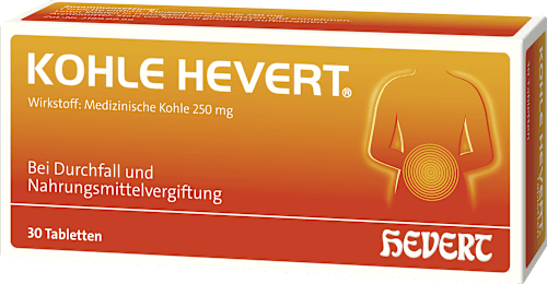 Kohle Hevert 250 mg Tabletten HEVERT