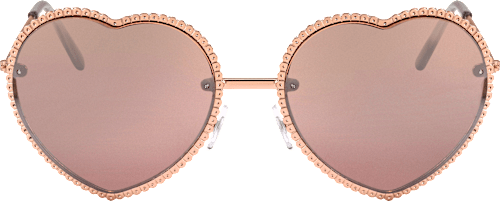 Sonnenbrille Herzen roségold  SUNDANCE